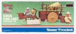 STAR WARS: RETURN OF THE JEDI/WICKET THE EWOK (1984) - EWOK FIRE CART BOXED KENNER PRESCHOOL TOY.