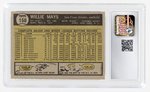 1961 TOPPS #150 WILLIE MAYS (HOF) CSG 6.5 EX/NM+.