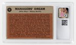 1962 TOPPS #18 MANAGER'S DREAM MICKEY MANTLE/WILLIE MAYS (HOF) CSG 4.5 VG/EX+.