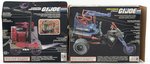 G.I. JOE DREADNOK CYCLE & COASTAL DEFENDER VEHICLE PAIR WITH BOXES.