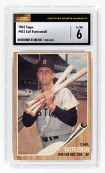 1962 TOPPS #425 CARL YASTRZEMSKI (HOF) CSG 6 EX/NM.