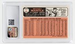 1966 TOPPS #50 MICKEY MANTLE (HOF) CSG 5.5 EXCELLENT+.