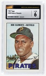 1967 TOPPS #400 ROBERTO CLEMENTE (HOF) CSG 6 EX/NM.