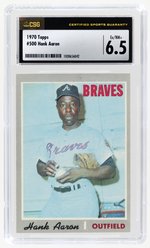 1970 TOPPS #500 HANK AARON (HOF) CSG 6.5 EX/NM+.