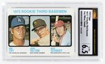 1973 TOPPS #615 '73 ROOKIE THIRD BASEMAN MIKE SCHMIDT (HOF) ROOKIE CARD CSG 6.5 EX/NM+.