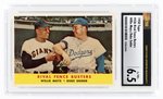 1958 TOPPS #436 RIVAL FENCE BUSTERS MAYS/SNIDER (HOF) CSG 6.5 EX/NM+.