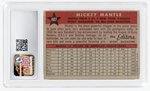 1958 TOPPS #487 MICKEY MANTLE '58 ALL STAR (HOF) CSG 5.5 EXC+.