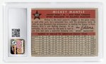 1958 TOPPS #487 MICKEY MANTLE '58 ALL STAR (HOF) CSG 3.5 VG+.