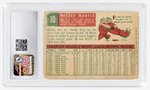 1959 TOPPS #10 MICKEY MANTLE (HOF) CSG 2 GOOD.