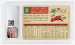 1959 TOPPS #50 WILLIE MAYS (HOF) CSG 5.5 EXC+.