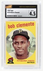 1959 TOPPS #478 ROBERTO CLEMENTE (HOF) CSG 4.5 VG/EXC+.