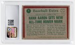 1975 TOPPS #1 '74 HIGHLIGHTS HANK AARON (HOF) CSG 7.5 NM+.