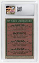 1975 TOPPS #620 '75 ROOKIE CATCHERS/OUTFIELDERS GARY CARTER (HOF) ROOKIE CARD CSG 8.5 NM/MINT+.