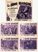 "THE LONE RANGER EPISODE 6/RED MAN'S COURAGE" LOBBY CARDS.