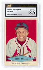 1954 RED HEART DOG FOOD STAN MUSIAL (HOF) CSG 3.5 VG+.