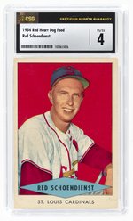 1954 RED HEART DOG FOOD RED SCHOENDIENST (HOF) CSG 4 VG/EX.