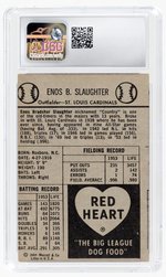 1954 RED HEART DOG FOOD ENOS SLAUGHTER (HOF) CSG 4.5 VG/EX+.