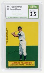 1964 TOPPS STAND-UPS #39 HARMON KILLEBREW (HOF) CSG 3.5 VG+.