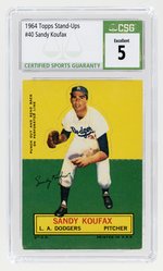 1964 TOPPS STAND-UPS #40 SANDY KOUFAX (HOF) CSG 5 EXC.