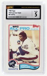 1982 TOPPS #424 LAWRENCE TAYLOR (HOF) ROOKIE CARD NFC ALL PRO CSG 5 EXC.