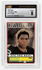 1983 TOPPS #294 MARCUS ALLEN (HOF) ROOKIE CARD AFC PRO BOWL CSG 8 NM/MINT.