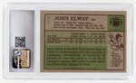 1984 TOPPS #63 JOHN ELWAY (HOF) ROOKIE CARD CSG 5.5 EXC+.