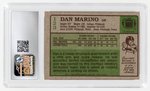 1984 TOPPS #123 DAN MARINO (HOF) ROOKIE CARD CSG 5.5 EXC+.