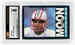 1985 TOPPS #251 WARREN MOON (HOF) ROOKIE CARD CSG 8 NM/MINT.