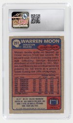 1985 TOPPS #251 WARREN MOON (HOF) ROOKIE CARD CSG 8 NM/MINT.