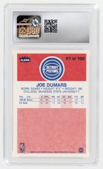 1986-87 FLEER #27 JOE DUMARS (HOF) CSG 9 MINT.