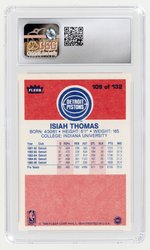 1986-87 FLEER #109 ISIAH THOMAS (HOF) CSG 8 NM/MINT.