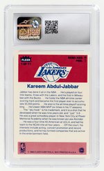 1986-87 FLEER STICKERS #1 KAREEM ABDUL JABBAR (HOF) CSG 5 EXC.