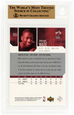 2003-04 UPPER DECK #305 DWYANE WADE ROOKIE CARD BECKETT 9.5 GEM MINT.