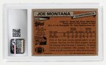 1981 TOPPS #216 JOE MONTANA (HOF) ROOKIE CARD CSG 6.5 EX/NM+.