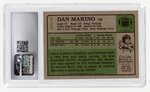 1984 TOPPS #123 DAN MARINO (HOF) ROOKIE CARD CSG 8.5 NM/MINT+.