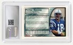 1998 BOWMAN #1 PEYTON MANNING (HOF) ROOKIE CARD CSG 9 MINT.