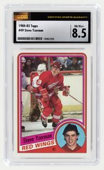 1984-85 TOPPS #49 STEVE YZERMAN (HOF) CSG 8.5 NM/MINT+.