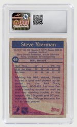 1984-85 TOPPS #49 STEVE YZERMAN (HOF) CSG 8.5 NM/MINT+.