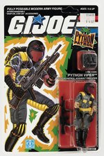 G.I. JOE (1989) - PYTHON PATROL PYTHON VIPER SERIES 8/34 BACK CARDED ACTION FIGURE.