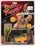 G.I. JOE: STREET FIGHTER II (1993) - GUILE SERIES 12/12 BACK CARDED ACTION FIGURE.