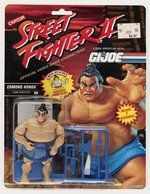 G.I. JOE: STREET FIGHTER II (1993) - EDMOND HONDA SERIES 12/12 BACK CARDED ACTION FIGURE.