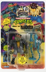 UNIVERSAL STUDIOS MONSTERS TEENAGE MUTANT NINJA TURTLES (1993) - MIKE AS FRANKENSTEIN CARDED ACTION FIGURE.