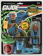 G.I. JOE: MEGA MARINES (1993) - MIRAGE SERIES 12/17 BACK CARDED ACTION FIGURE.