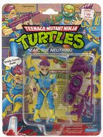 TEENAGE MUTANT NINJA TURTLES (1991) - ZAK, THE NEUTRINO SERIES 4/68 BACK CARDED ACTION FIGURE.