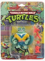 TEENAGE MUTANT NINJA TURTLES (1990) - RAY FILLET SERIES 4/44 BACK CARDED ACTION FIGURE.