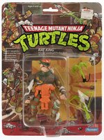 TEENAGE MUTANT NINJA TURTLES (1989) - RAT KING SERIES 1/10 BACK CARDED ACTION FIGURE.