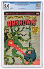 ADVENTURES INTO THE UNKNOWN #49 NOVEMBER 1953 CGC 5.0 VG/FINE.