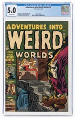 ADVENTURES INTO WEIRD WORLDS #5 APRIL 1952 CGC 5.0 VG/FINE.