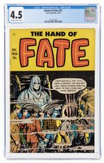 HAND OF FATE #25 DECEMBER 1954 CGC 4.5 VG+.