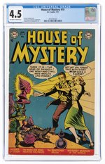 HOUSE OF MYSTERY #10 JANUARY 1953 CGC 4.5 VG+.